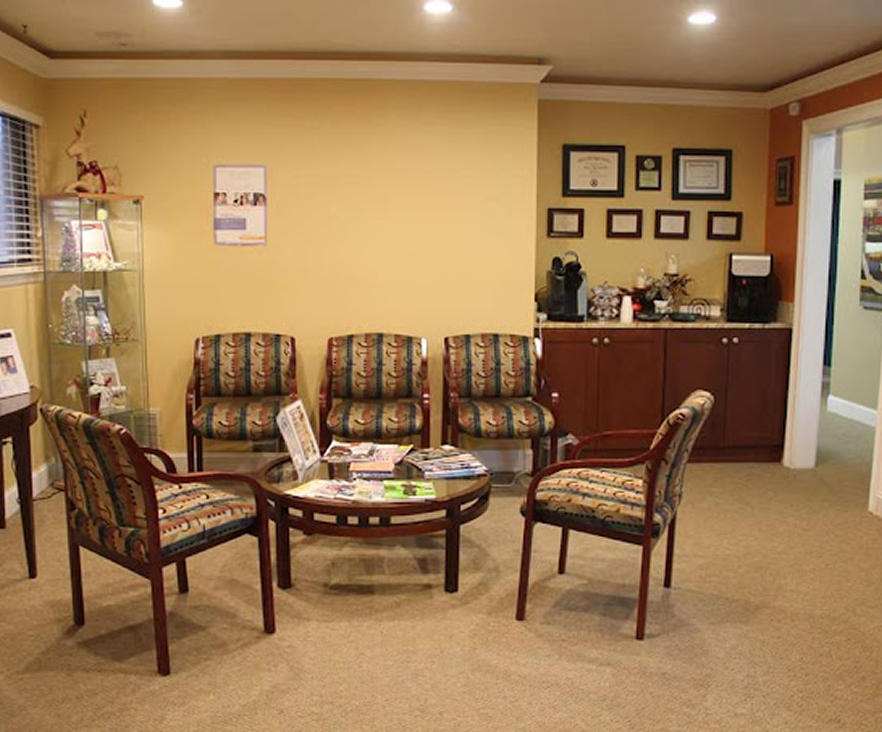 Reception area at Dr. Jay Family Dental
